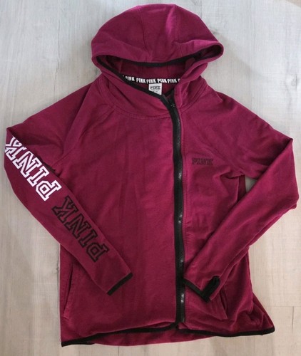 UNDERCOVER Felpa con cappuccio Victoria's Secret ROSA taglia XS offset full zip marrone