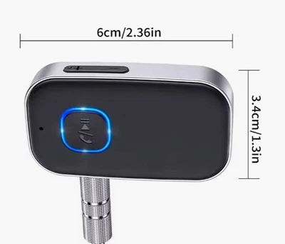 Receptor Bluetooth para Coche, Cancelación de Ruido 3.5Mm AUX Bluetooth Adaptador Coche Foto 1 de 4