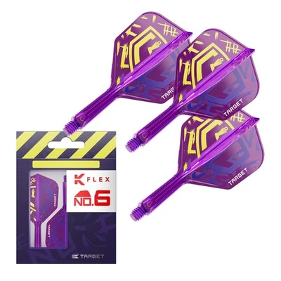 Target Darts Luke Littler K Flex World Champion Purple Flights and Shaft No.2 - Image 1 of 4