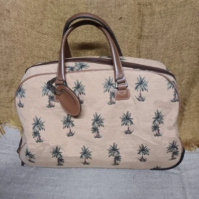WOW!! Vtg. DVF Diane Von Furstenberg~ Palm Tree Luggage /Travel Bag /Carry On!!  - Image 1 of 3