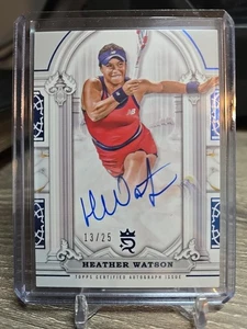 Topps Royalty Heather Watson 2024 automático/25 azul H - Imagen 1 de 2