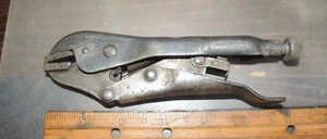 VINTAGE 6" KNU-VISE LOCKING VISE GRIP PLIERS MODEL VW-7, CIRCA LATE 1940's, USA - Picture 1 of 16
