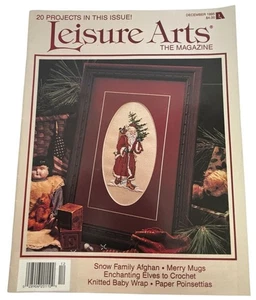 Leisure Arts The Magazine December 1995 Santa Cross Stitch Craft Project Pattern - Picture 1 of 16