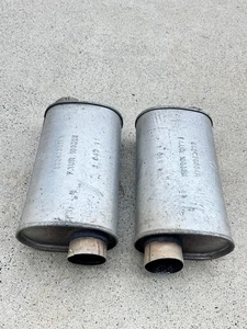 2015 - 2023 DODGE CHALLENGER  CHARGER OEM MID MUFFLERS RESONATORS PAIR - Picture 1 of 2