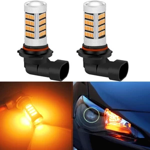 2x Amber 9005 LED High Beam Daytime Running Light Bulbs for Scion FR-S 2013-2016 - Picture 1 of 10