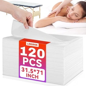 Disposable Bed Sheets 120 Pack 31.5"x71" Exam Table Sheet Professional Cover - Foto 1 di 6