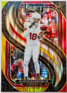 2024 Panini Select Yellow & Red Shock Marvin Harrison Jr. RC #115 Cardinals - Picture 1 of 2