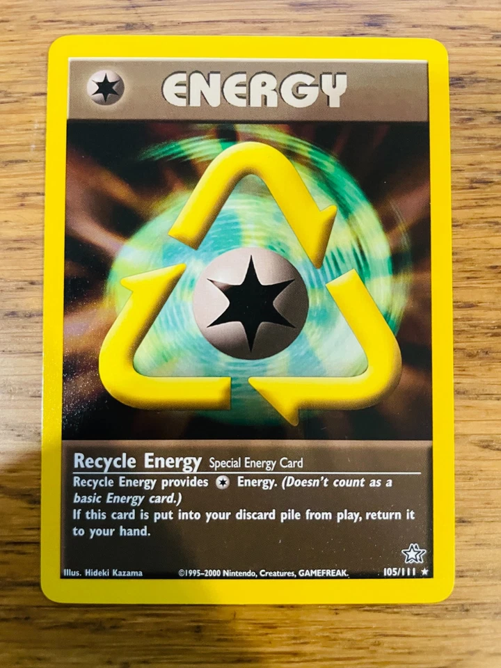 Recycle Energy (105/111) Rare Neo Genesis Set Pokemon Card! FREE P&P! - Image 1 of 1