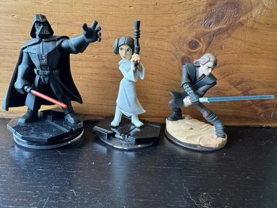 Disney Infinity Darth Vader 3.0, Princess Leia 3.0, Anakin Skywalker 3.0 Figures - Image 1 of 4