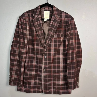 Territory Adelante Abrigo Deportivo Hombre 42R Cuadros Pana Marrón Tartán Algodón Granero Foto 1 de 4