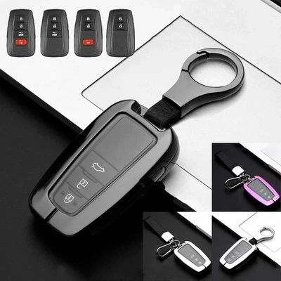 For Toyota Camry Corolla Prius RAV4 C-HR Zinc Alloy TPU ACar Key Fob Case Cover - Image 1 of 4