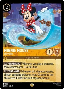 Disney Lorcana - Minnie Mouse Storyteller - 31/204 Legendary Archazia's Island - Imagen 1 de 3