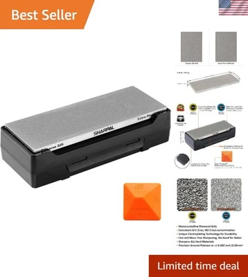 Piedra de afilar diamante de doble cara de acción rápida con guía de ángulo | 8 x 3 pulgadas Foto 1 de 4