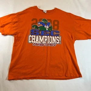 Florida Gators Sec Championship Mens XL Orange Gildan Shirt 100% Cotton Y2K - Picture 1 of 10