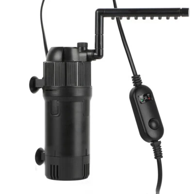 Aquarium Innenfilter Pumpe mit UV 3W Aquarium Filter Pumpe Einstellbarer 500L/h - Bild 1 von 4