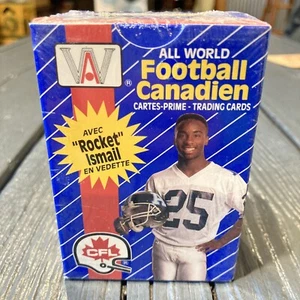 1991 All World Football Canadien Canadian CFL Factory sigillato 110 carte set Ismail - Foto 1 di 3