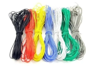 25,FT,50 FT,75FT and 100 FT /30 Awg wire CHOOSE YOUR COLORS! USA. SOLD AND SHIP - Picture 1 of 13