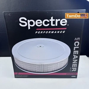 Spectre 4760 Air Cleaner | 14" x 3" Round | Chrome Top | Paper Element - Picture 1 of 5