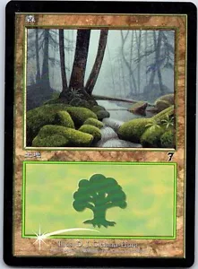 Forest #328 FOIL Japanese x1 7th mtg SP/MP - Picture 1 of 1