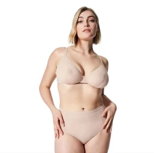 Spanx SheerFlex Fit-to-You Bra Adjustable Champagne Beige Medium D/DDD Cup NWT - Picture 1 of 10