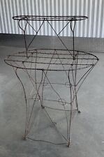 Antique Victorian  Wire 2 Tiered Plant Stand
