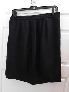 Compagnie NG Paris schwarzer gerader Rock aus Acetatmischung Frankreich Gr. 44 - Bild 1 von 3