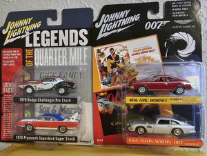 johnny lightning 2 Pack Quarter Milles & James Bond Full Set