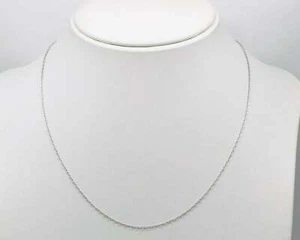 Catenina Unisex Oro Bianco 18 KT - Catenina Uomo Donna - Gold Man Woman Chain - Foto 1 di 3