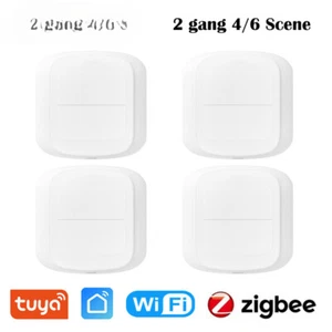 WiFi Push Button Switch Smart Home Remote Controller Automation Scenario Switch - Picture 1 of 19