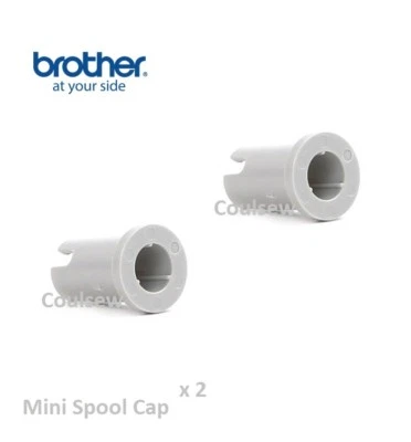 BROTHER 2x BRUDER ORIGINAL kleine MINI Spule Kappe Stickerei Stopper Halter XA5752121