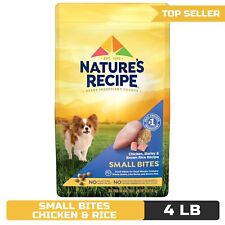 Nature's Recipe Small Bites Chicken & Rice Dry Dog Food, 4 Pound Bag