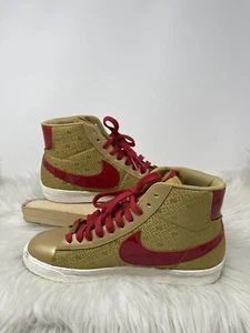 Nike Blazer Mid YOTH CNY Chinese New Year Lunar Gold Red 631663-706 Women's 9 - Picture 1 of 8