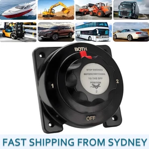 Heavy Duty Marine Dual Battery Switch Isolator Selector Both 1 2 Off for Boat RV - Picture 1 of 9