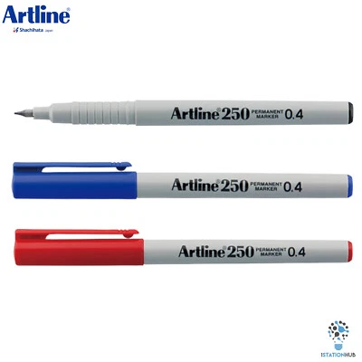 Artline 250 Permanent Marker Pen 0.4mm | Fineliner Plastic Nib | Stationery Pens - Image 1 of 4