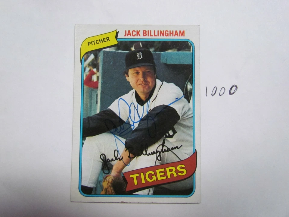 1980 Topps Jack Billingham Autographed Card - Image 1 of 2