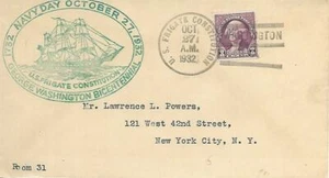 USF Constitution at Washington DC October 27 1932 Cacheted Cover - Picture 1 of 1