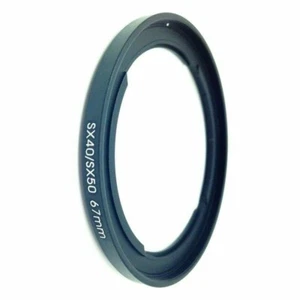 Adattatore anello metallo 67 mm per Canon SX540 SX530 SX70 SX60 SX50 SX40 HS SX30 SX20 - Foto 1 di 2