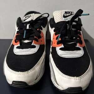 Nike Air Max 90 Herren Sneaker Schwarz/Weiß/Orange Sportschuhe Herren 9,5 - Bild 1 von 7