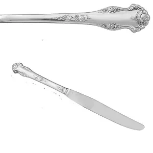 Cuchillo de cena nacional King Edward Holiday plato de plata vajilla clásica - Imagen 1 de 6