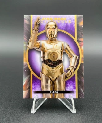 2022 Topps Star Wars Masterwork - C-3PO - Purple Parallel 40/50 - Image 1 of 4