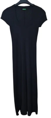 United colors of Benetton Damen Sommer Strand und Festliches Kleid Schwarz Gr. S - Bild 1 von 4