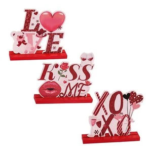 Valentines Table Centerpieces Glitter Letters for Anniversary Home Wedding - Picture 1 of 20