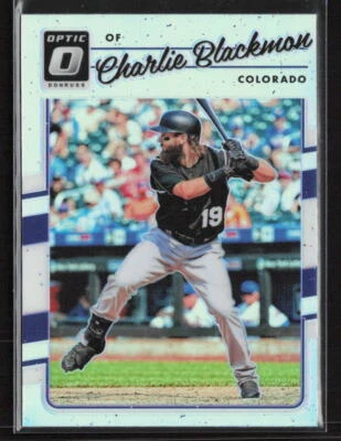 2017 Donruss Optic #93 Charlie Blackmon Prizm / Holo EX / Near Mint - Image 1 of 2