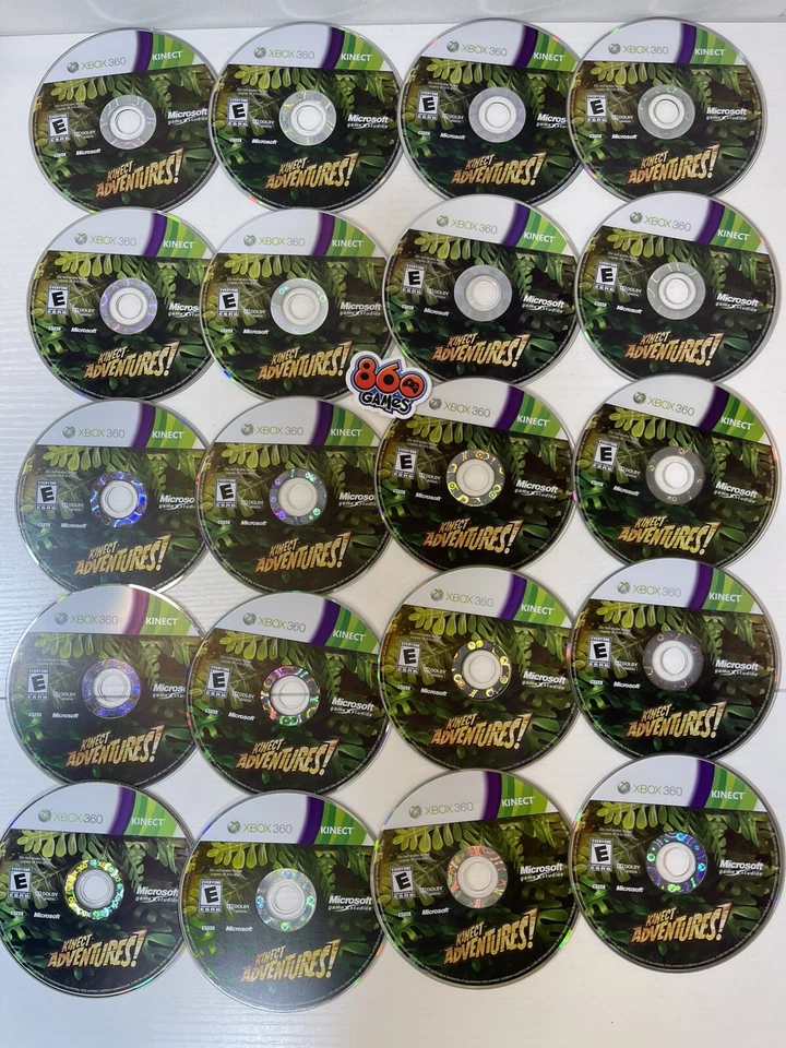 Lot Of 20 Kinect Adventures! Game Discs for Microsoft Xbox 360 - Image 1 of 1