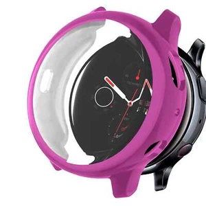 Coque TPU Etui Souple Violet Compatible avec Samsung Galaxy Watch Active 2 44mm - Zdjęcie 1 z 9