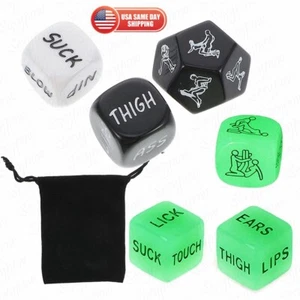 6PCS Couples Adult Love Dice Sex Position Funny Game Couple Prop Toy Set Party - Picture 1 of 6