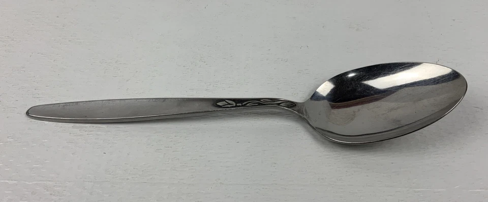 Vintage Amefa Stainless Holland “Tulip Time” Serving Spoon, Used - Image 1 of 4