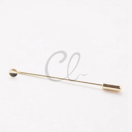 2 juegos de broche de embrague con base de latón chapado en oro almohadilla de 5 mm tamaño 1810C-I-116H Foto 1 de 1