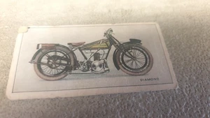 1926  DIAMOND  Motorcycle  - Original  Wills UK  Cigarette Card  - Picture 1 of 2