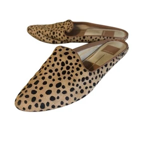Dolce Vita braune spitz zulaufende Kalbshaar Pantoletten Flats Gr. 7,5 - Bild 1 von 5